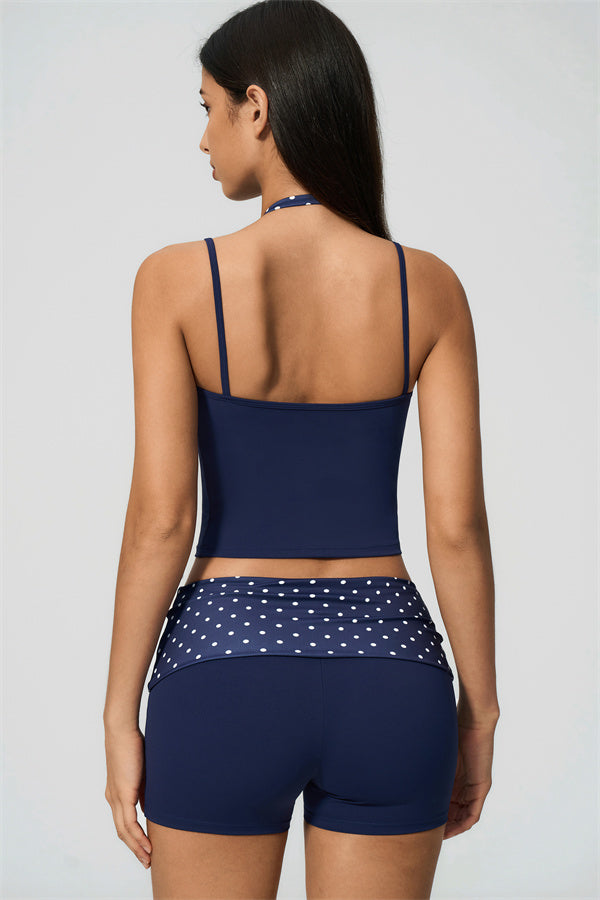 The Enliven Halter Tank Top Shorts 2-Piece Set