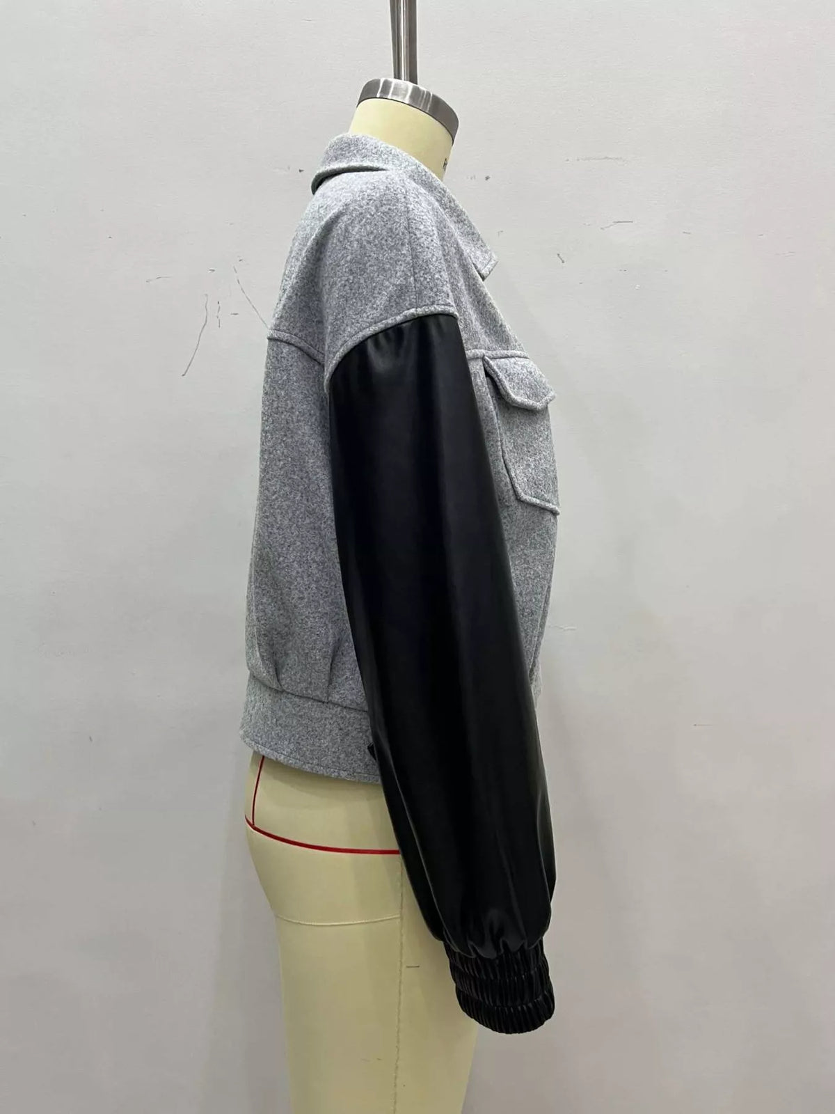 Color Block Zip-Up Jacket