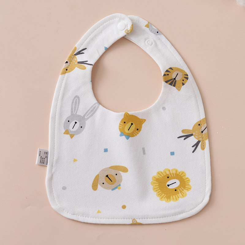 Babys Pure Cotton U-shaped Bib Waterproof Baby Bib
