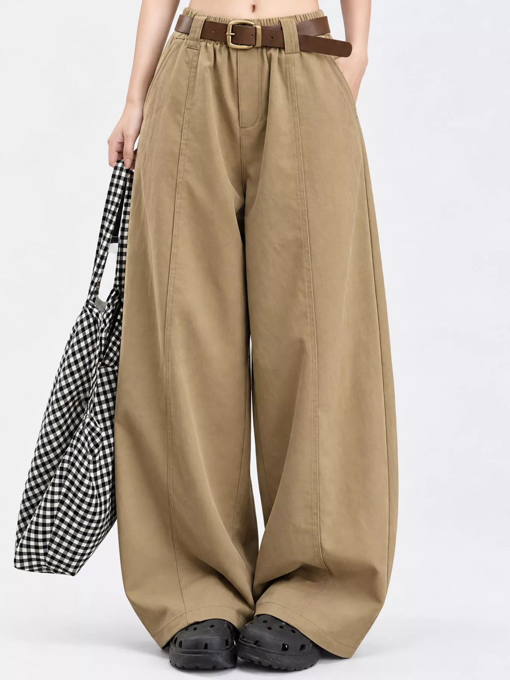 Wide-Leg Cargo Pants