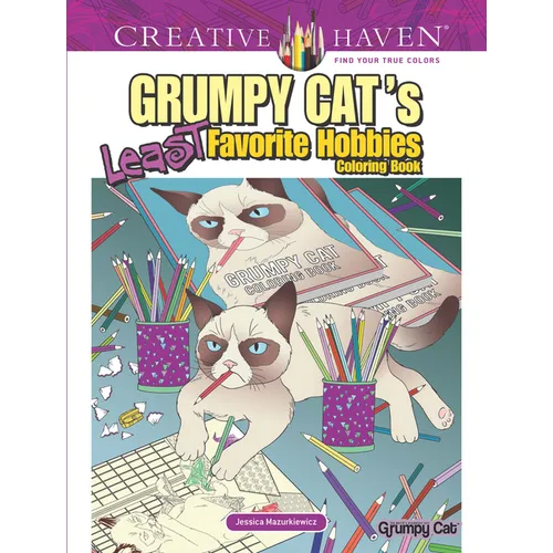 Creative Haven Grumpy Cat's Least Favorite Hobbies Coloring Book - Paperback