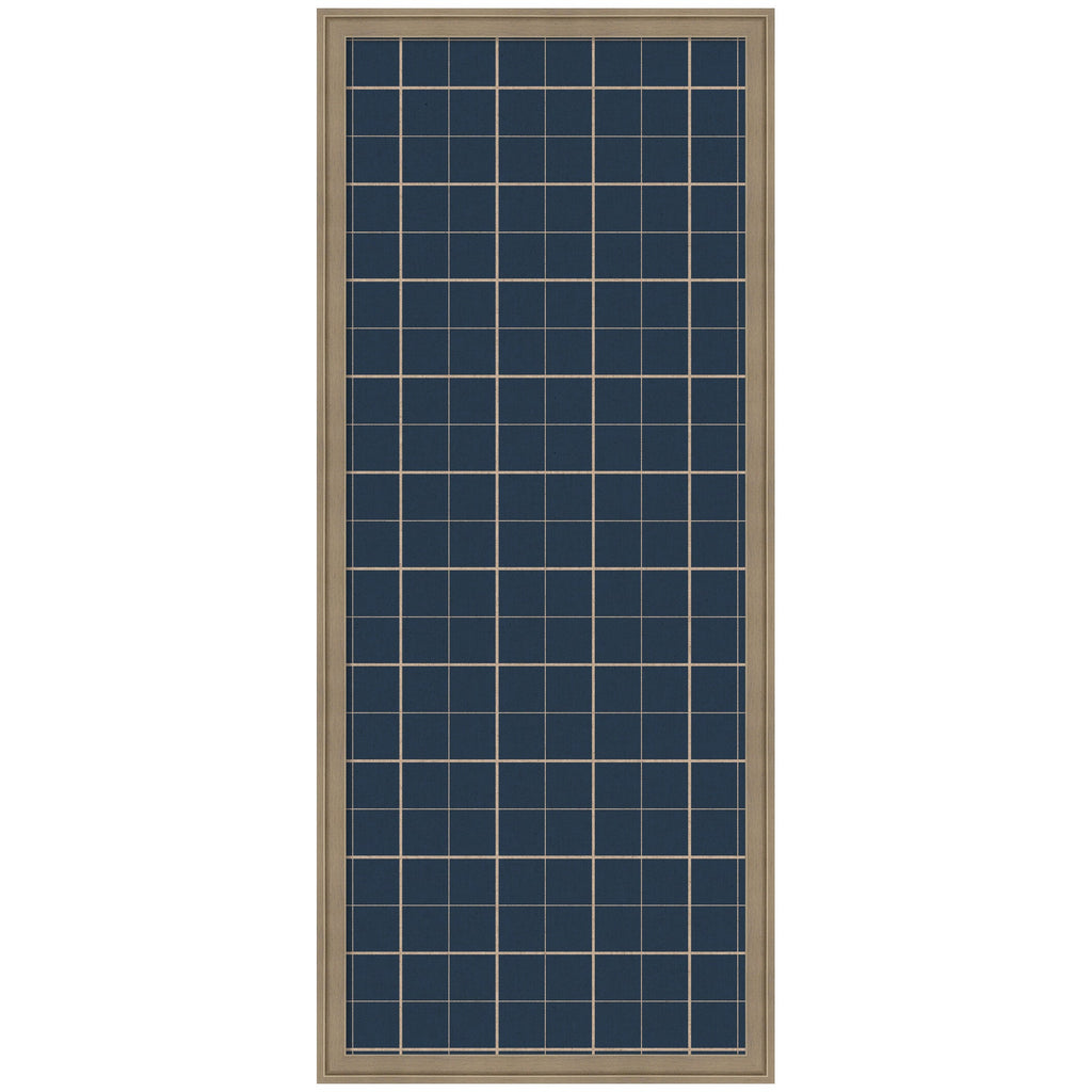 Framed Fabric Pinboard Navy Blue Plaid Wall Organization