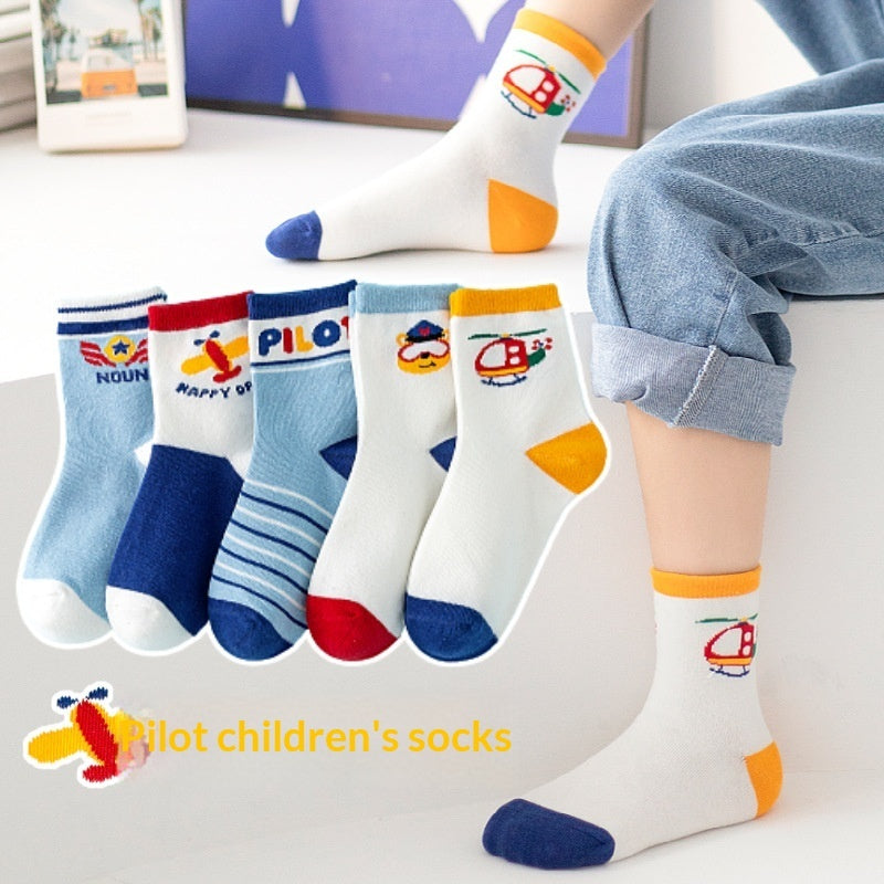 Winter Warm Boys And Girls Middle-aged Baby Socks