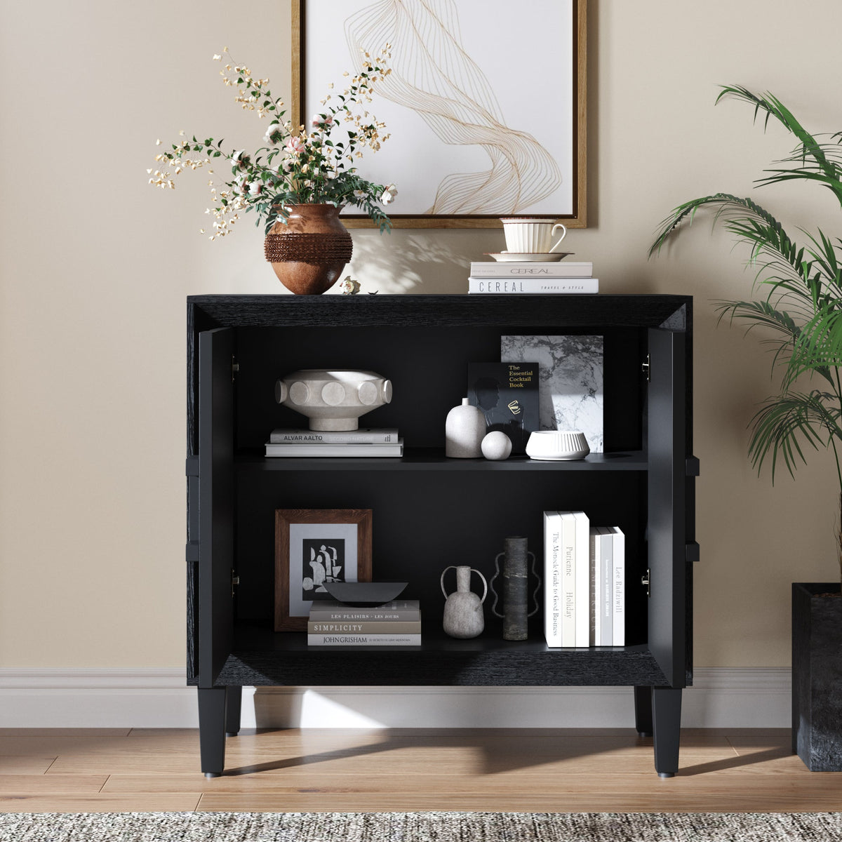 Mid-Century Modula Credenza Sideboard Buffet, 31.5"