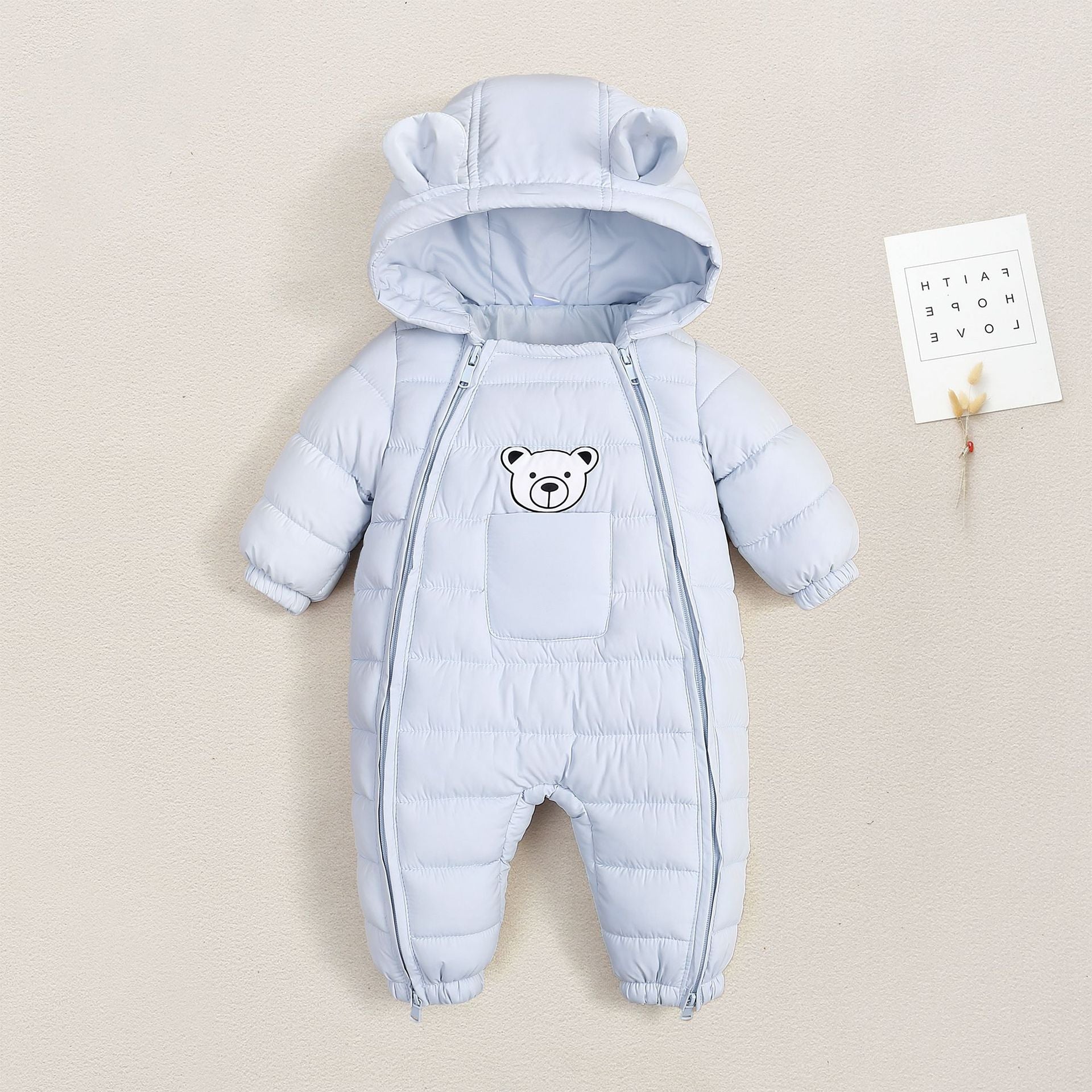 Outdoor One-piece Jumpsuit Set Cotton-padded Jacket