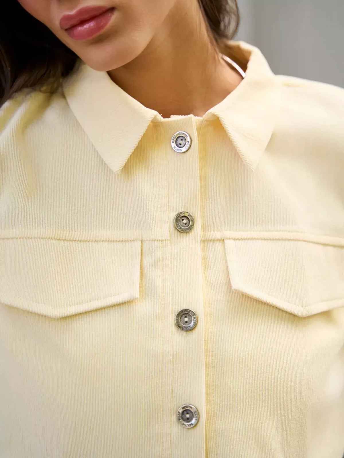 Button Up Cropped Jacket and Mini Skirt Set