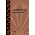 LXX Isaiah 24: 1-26:6 as Interpretation and Translation: A Methodological Discussion - Paperback
