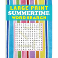 Large Print Summertime Word Search - Paperback