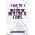 Invariants of Quadratic Differential Forms - Paperback
