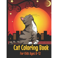 Cat Coloring Book: Cute Cat Coloring Book for Kids Ages 8-12 - Paperback