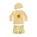 Kids Long-sleeve Sun-protective Two-piece Swimsuit
