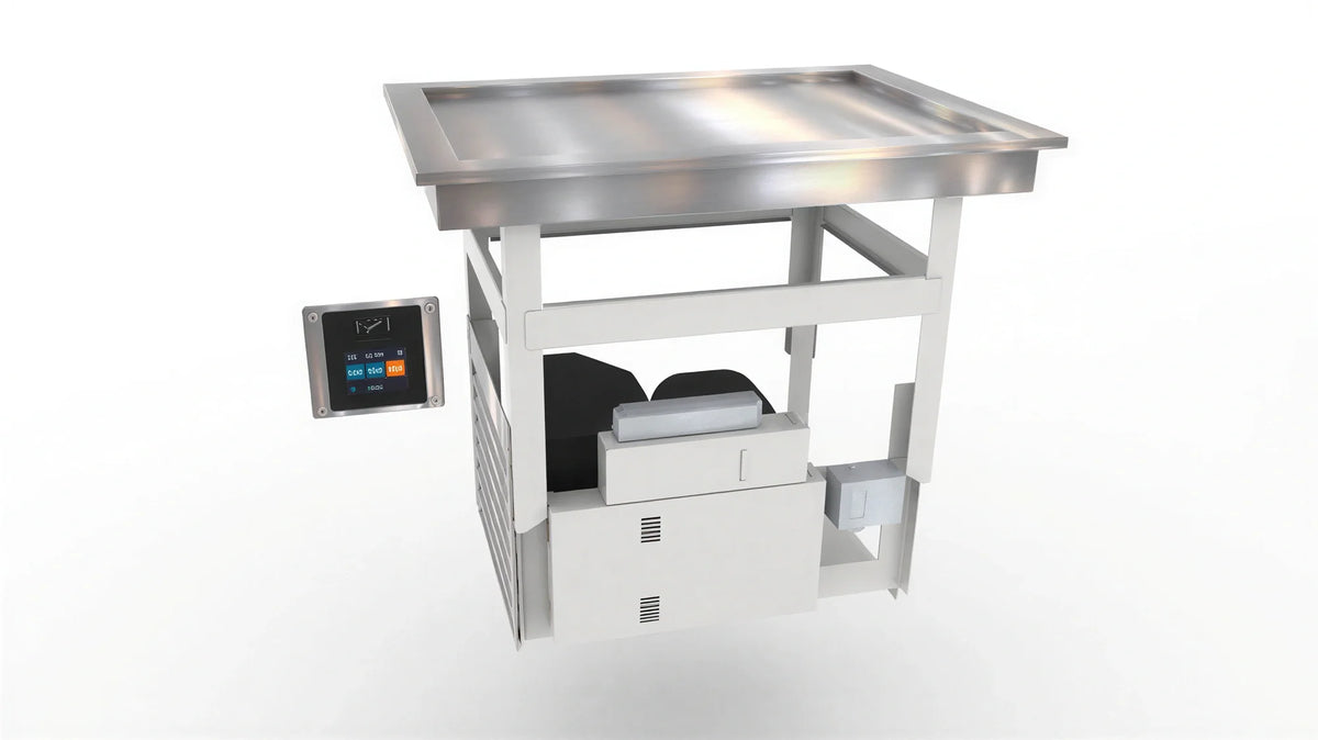 Duke HotFrost™ RHF1-SL Recessed Hot/Cold Switchable Drop-In Food Well, 1 Full-Size Pan, Touchscreen Control, Stainless Steel