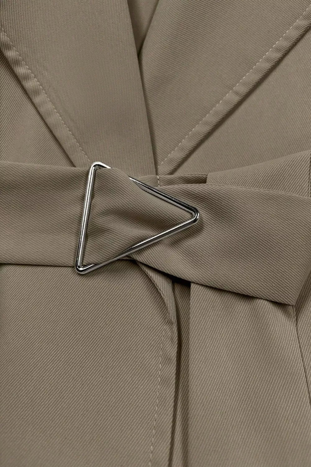 Wide Lapels Belt Trench Coat