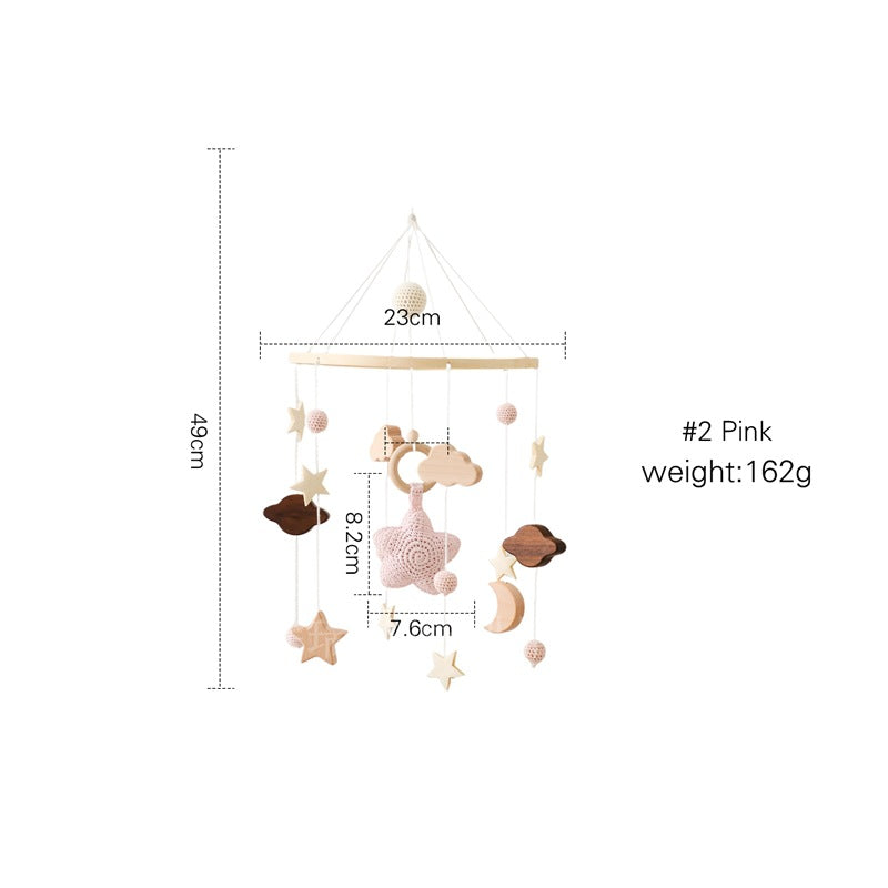 Crib Rattle Three-month-old Newborn Stroller Crib Headboard Rattle