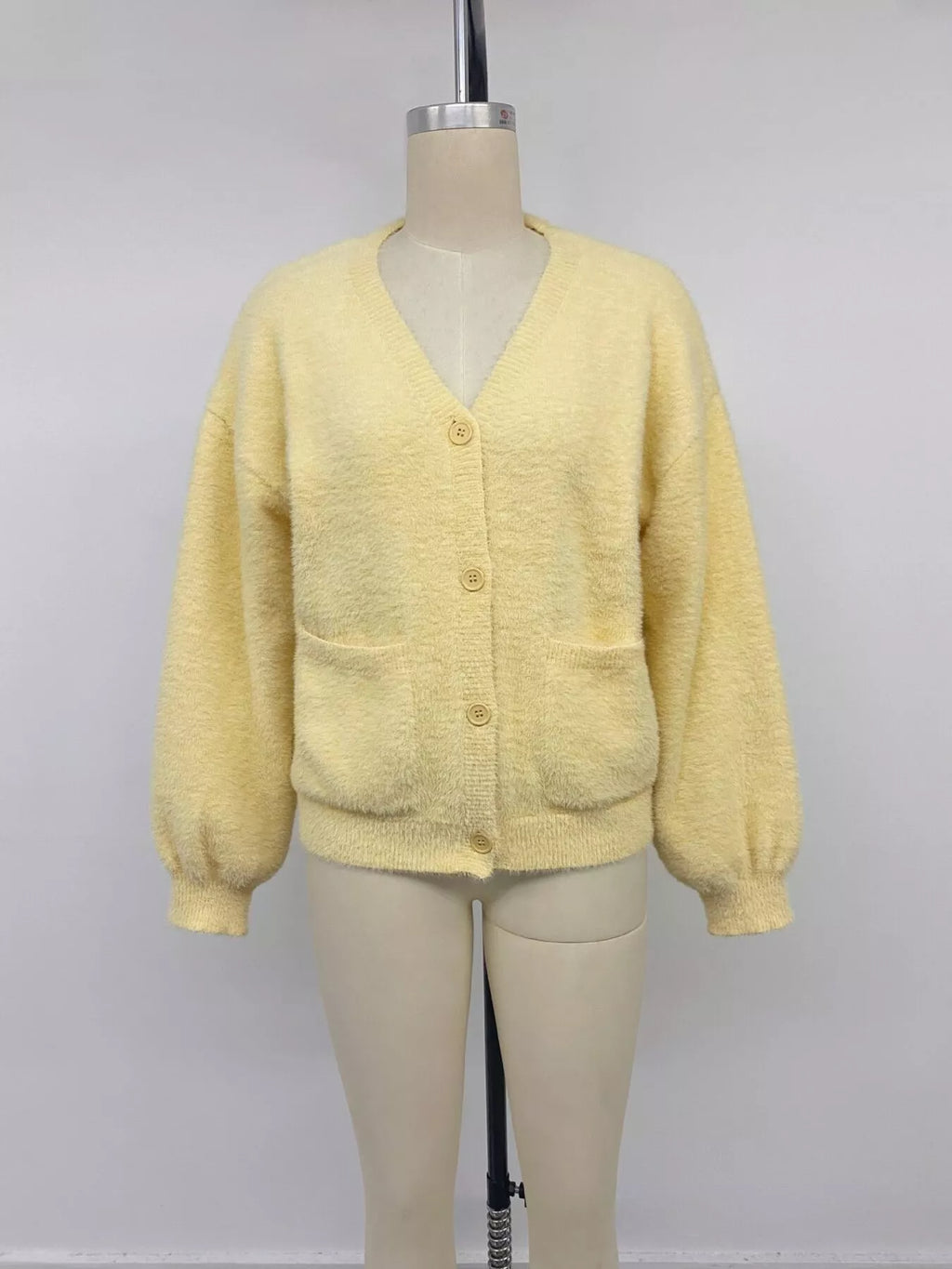 Button Up V-Neck Cardigan
