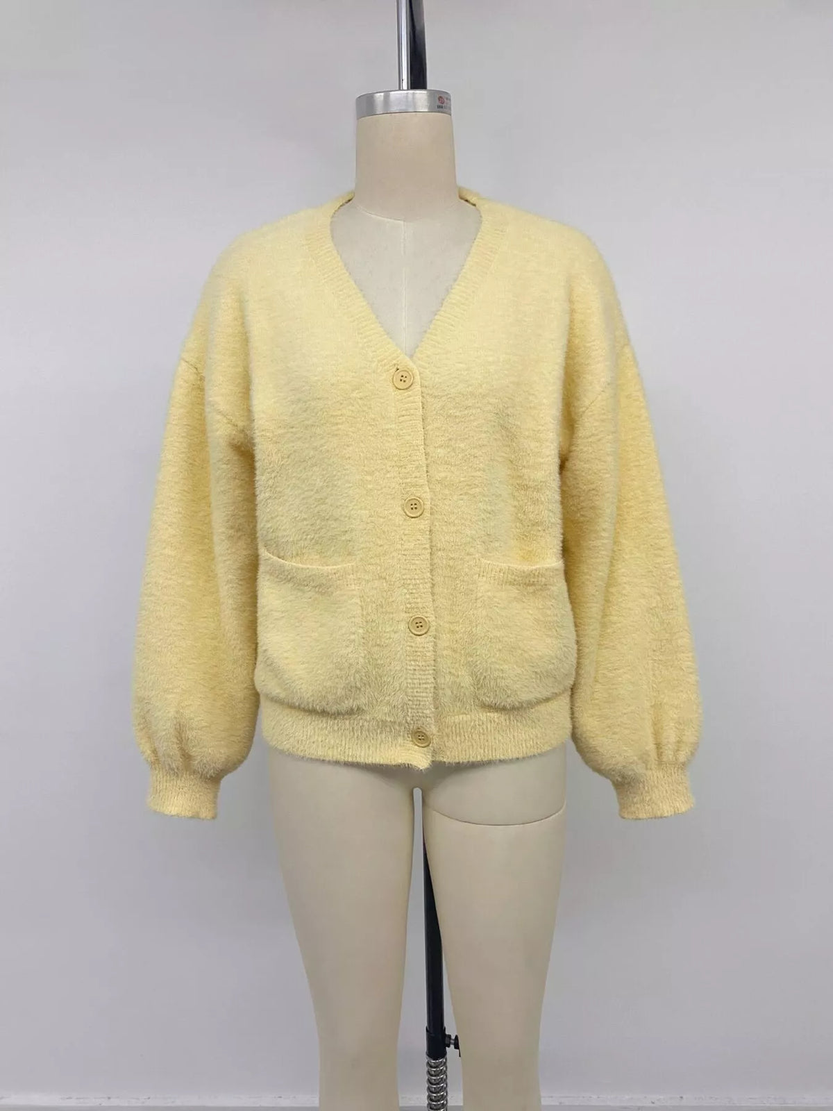 Button Up V-Neck Cardigan