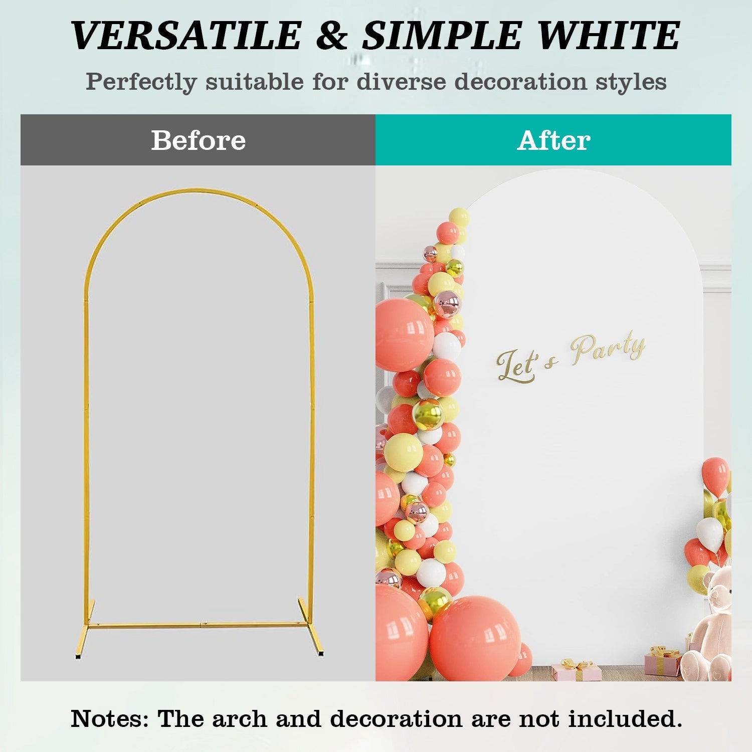 Arch Backdrop Stand Cover White Spandex Fabric