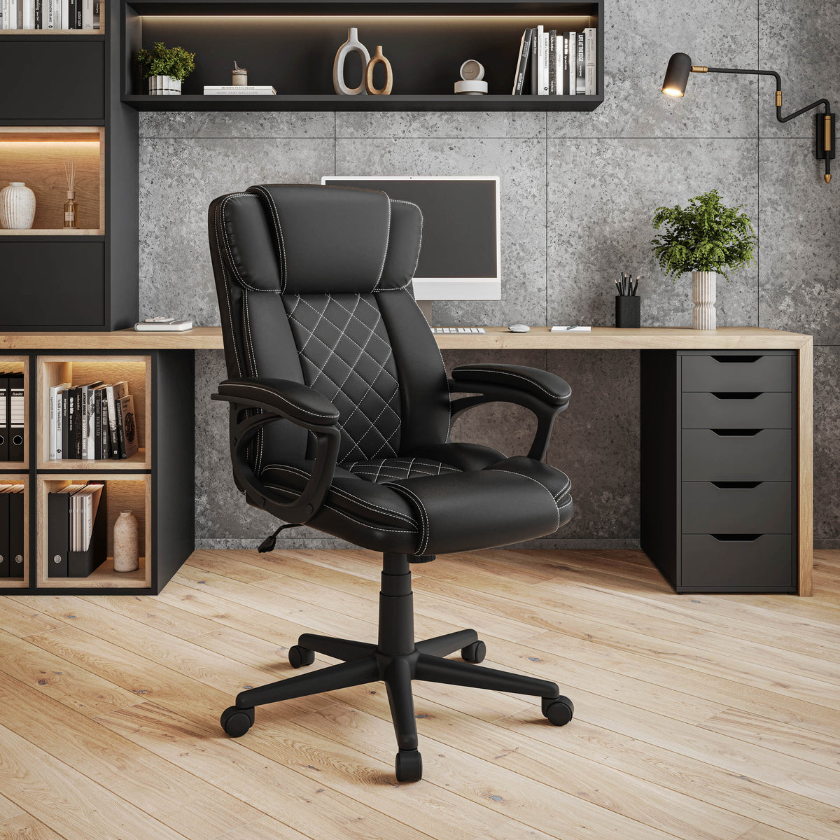 Techni Mobili Ergonomic Executive Office Chair High Back