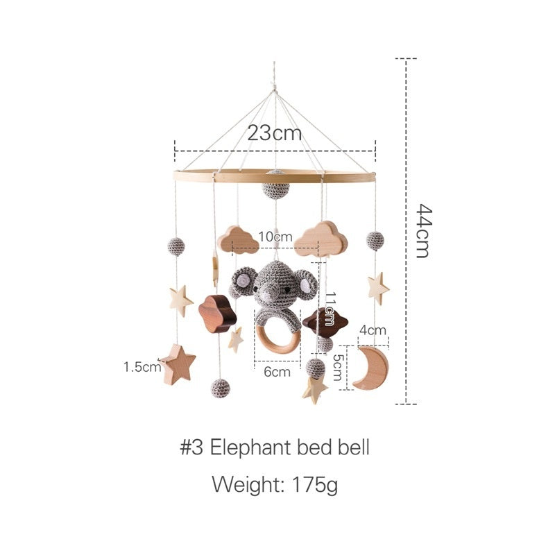 Crib Rattle Three-month-old Newborn Stroller Crib Headboard Rattle