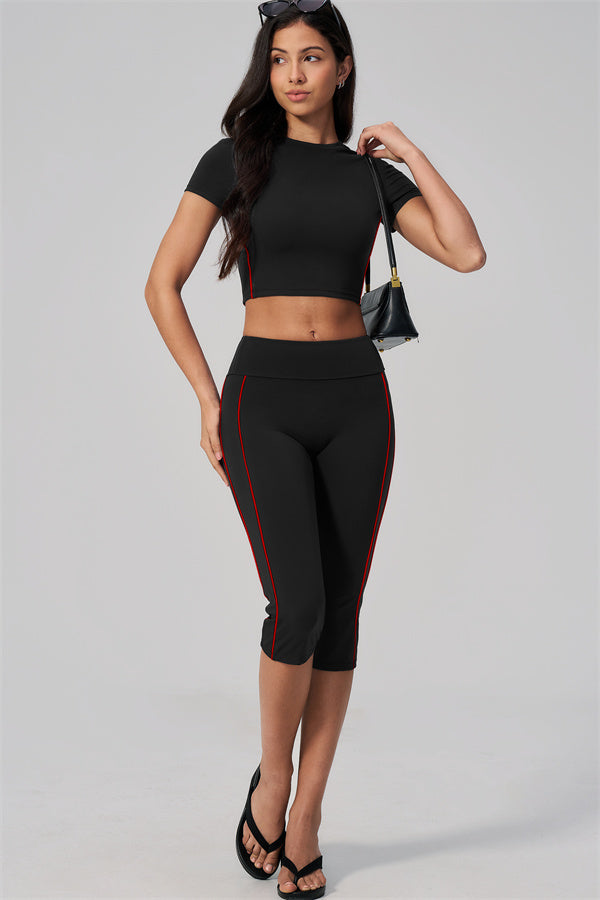 The Breathe T-shirt Capri Leggings 2-Piece Set
