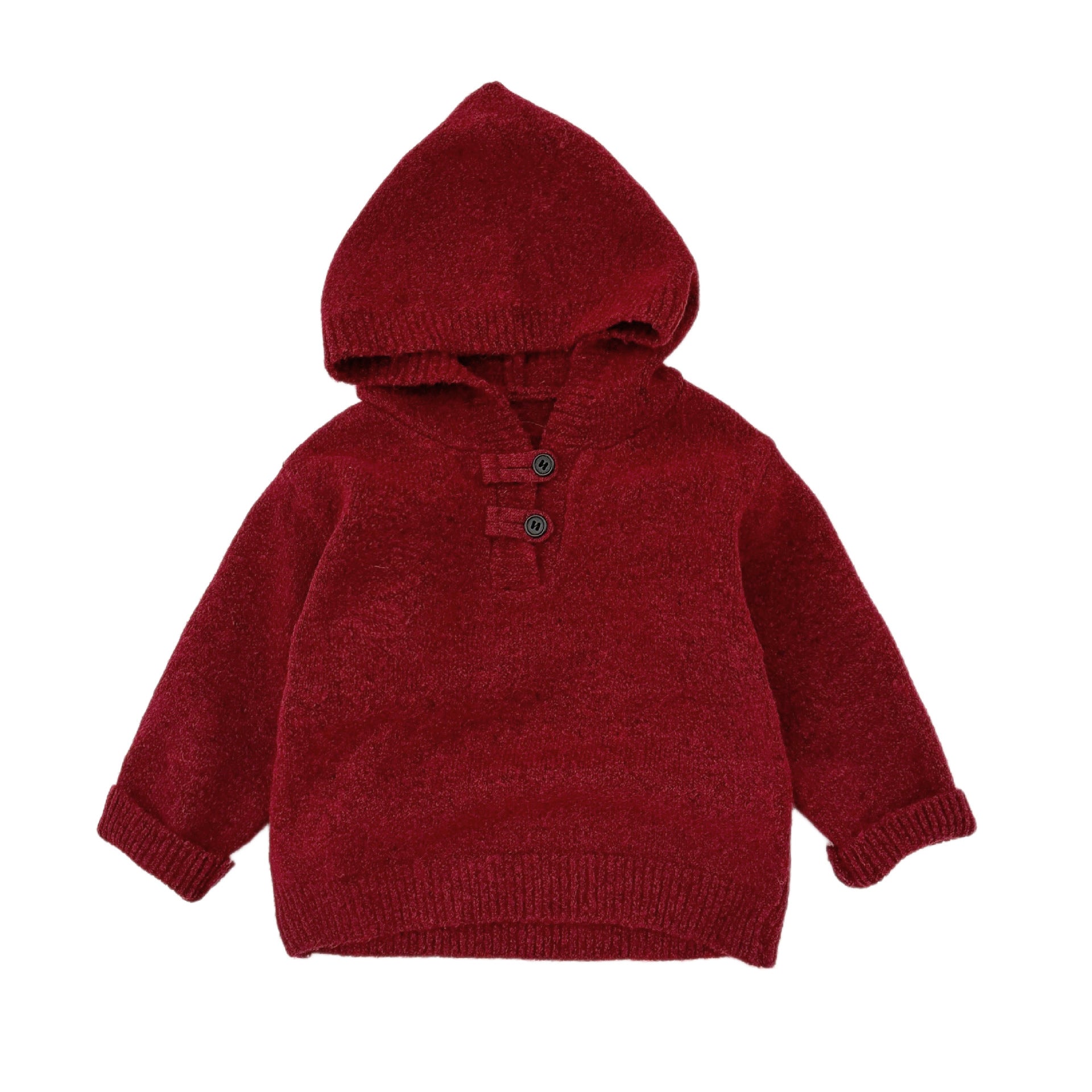 Thickened Chinese-style Buttoned Collar Knitted Sweater