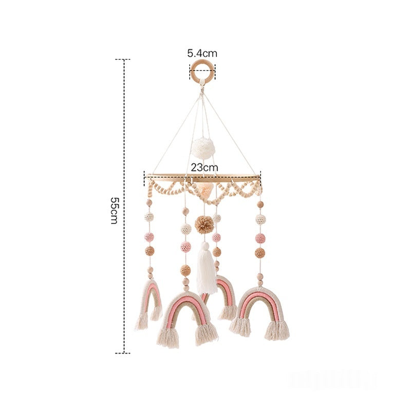 Crib Rattle Three-month-old Newborn Stroller Crib Headboard Rattle