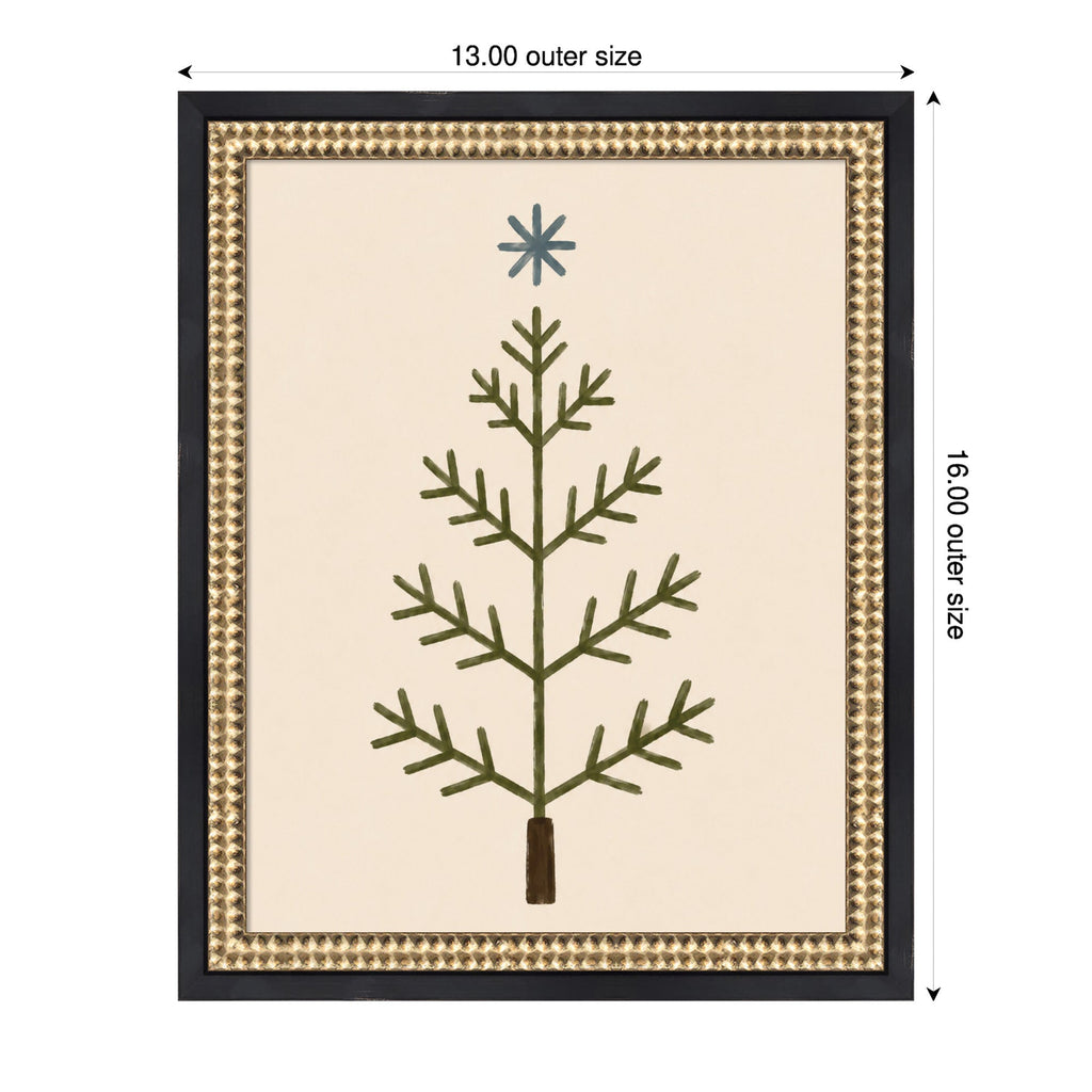 Scandinavian Tree by Laura Moss Framed Mounted Canvas Wall Art Print
