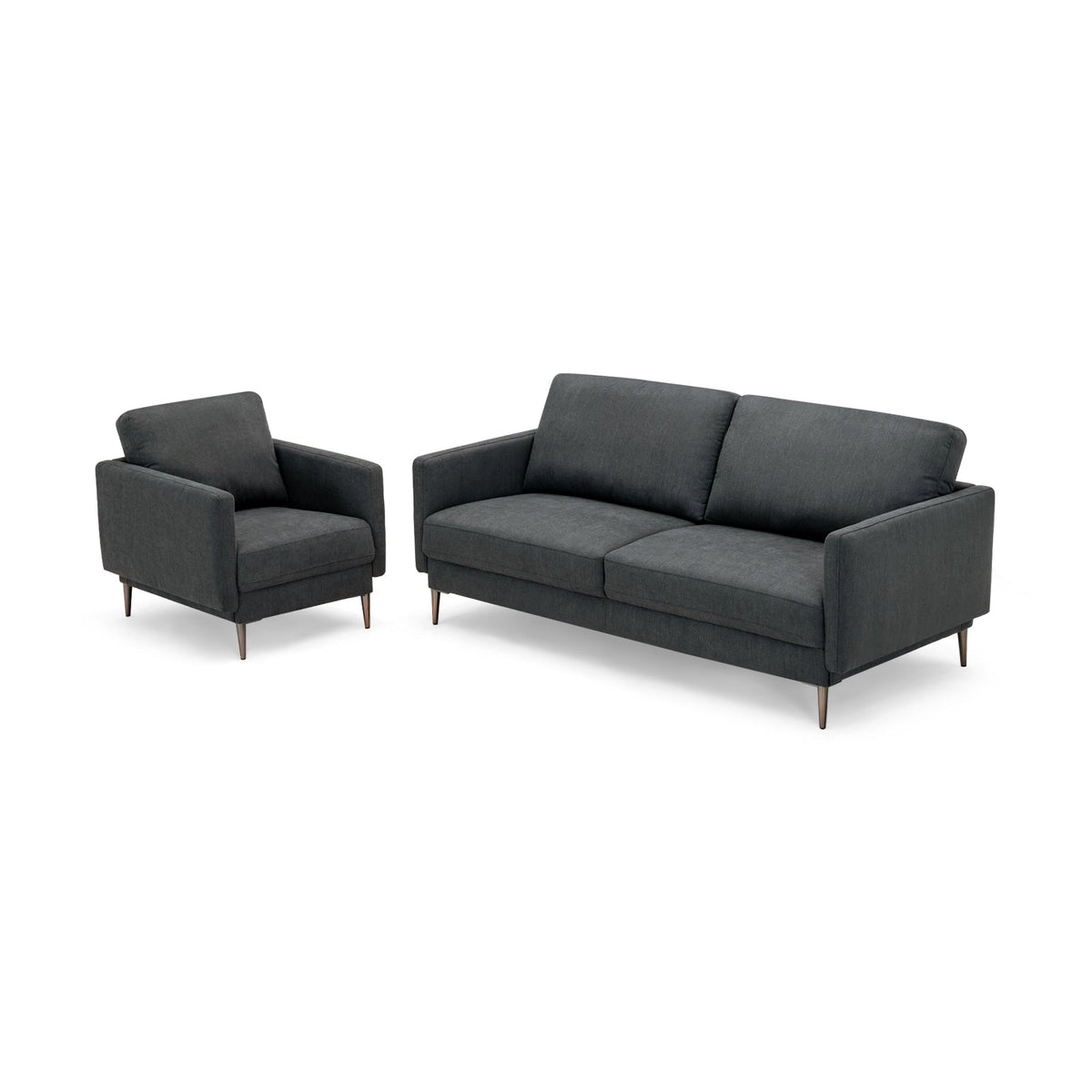 Modern Upholstered Accent Chair with Removable Backrest Cushion
