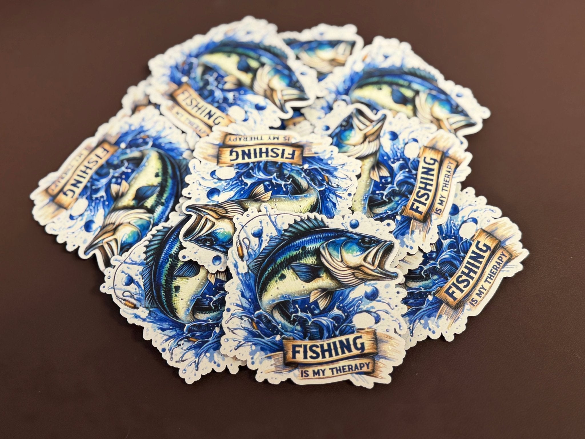 Fishing Is My Thereapy UV Printed Patches