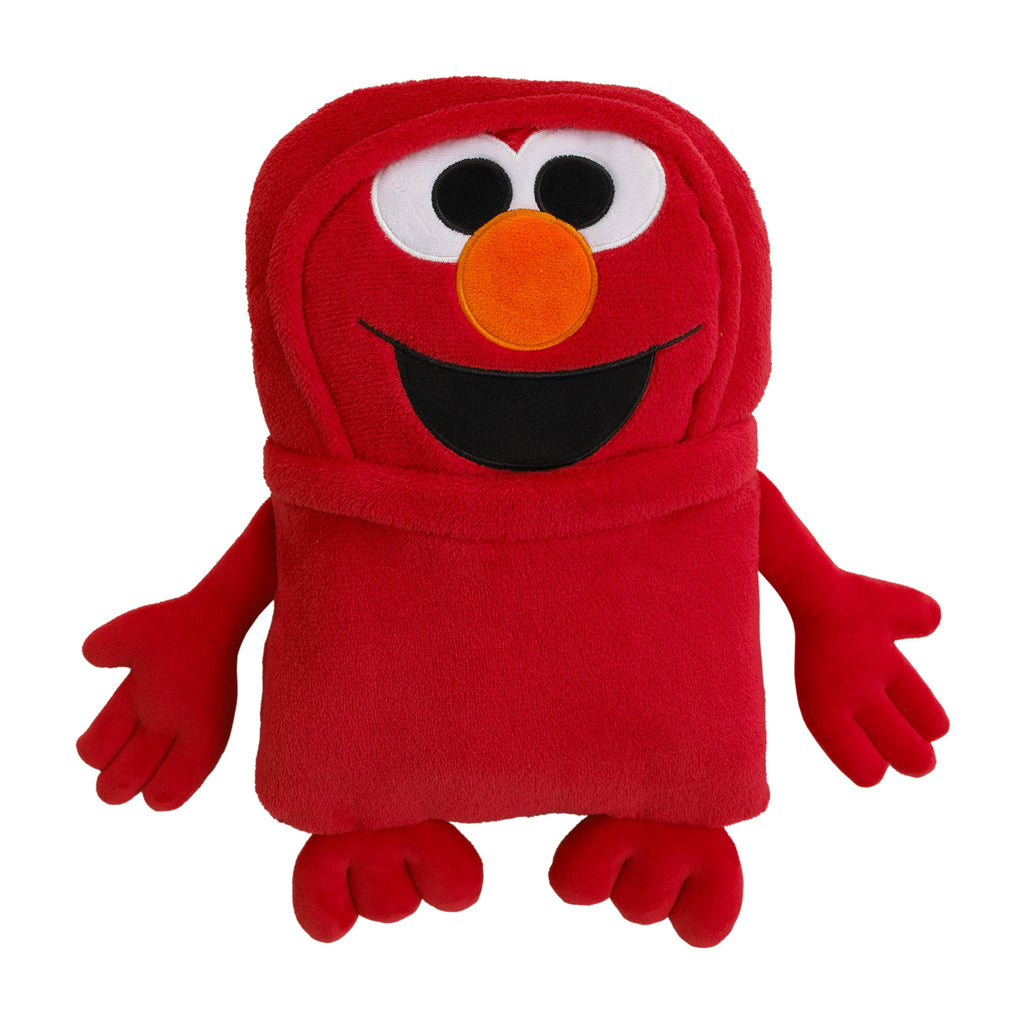 Come and Play Red Elmo Super Soft Character Shaped Toddler Blanket