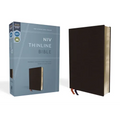 NIV, Thinline Bible, Bonded Leather, Black, Red Letter Edition - Bonded Leather