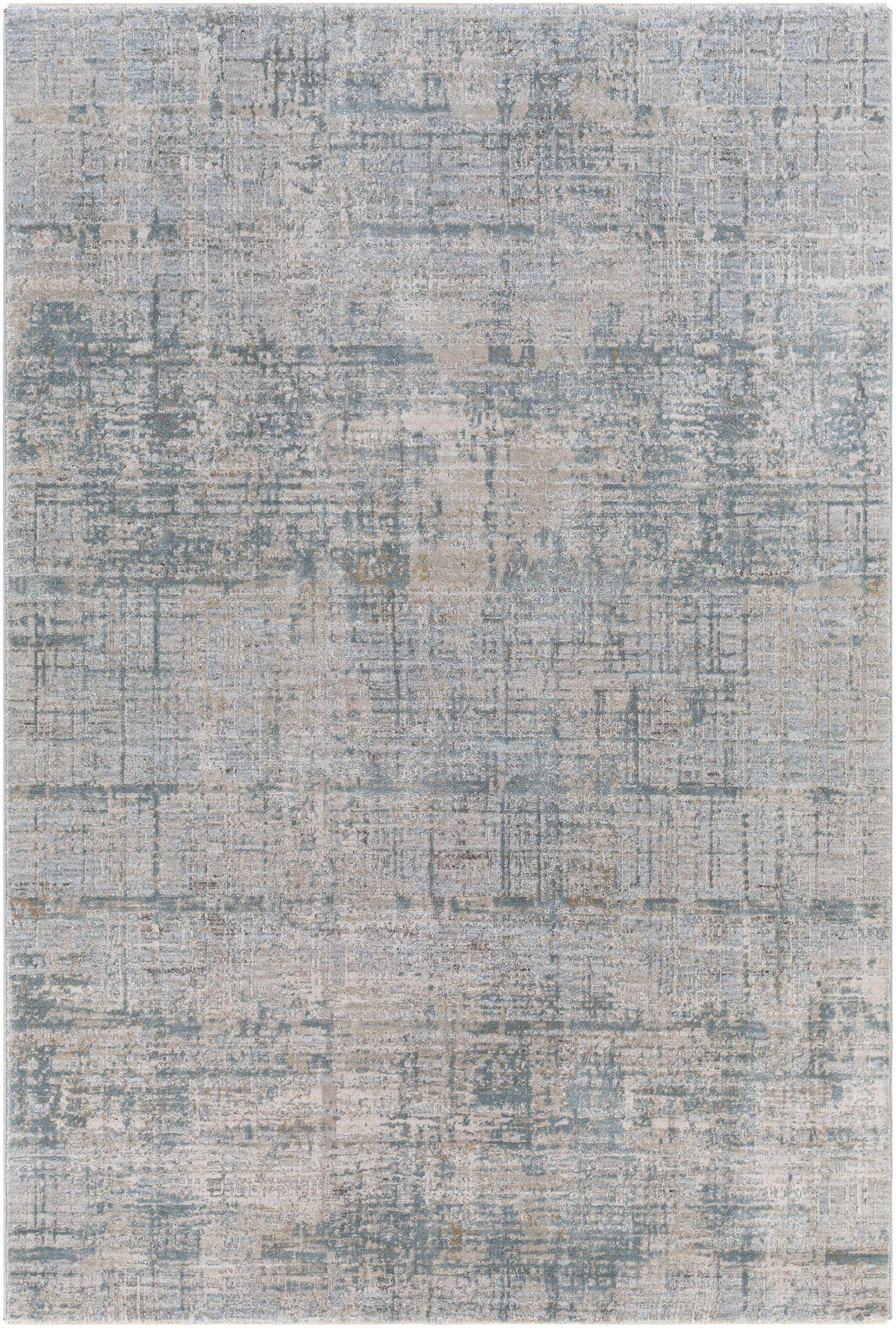 Fallin Gray Thick Luxe Abstract Striped Rug