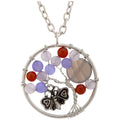 Fluttering Friends at Play Carnelian Necklace