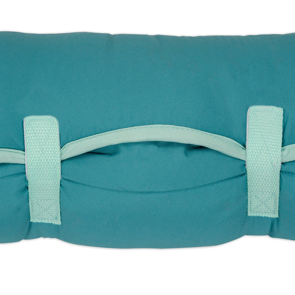 NoJo CoComelon "Love The Ocean" Toddler Nap Mat - Includes Attached Pillow and Fleece Blanket, Light Blue, and Navy