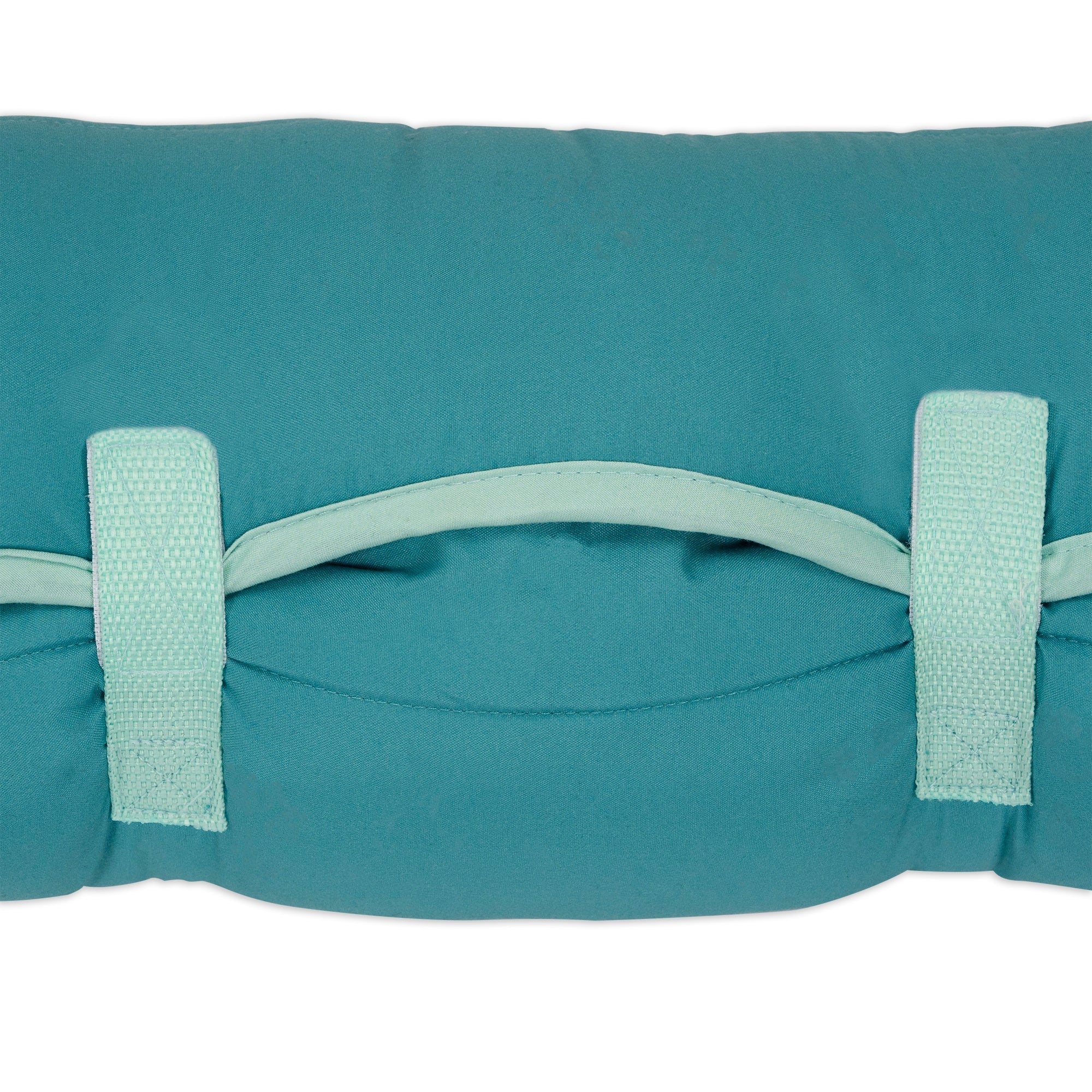 NoJo CoComelon "Love The Ocean" Toddler Nap Mat - Includes Attached Pillow and Fleece Blanket, Light Blue, and Navy