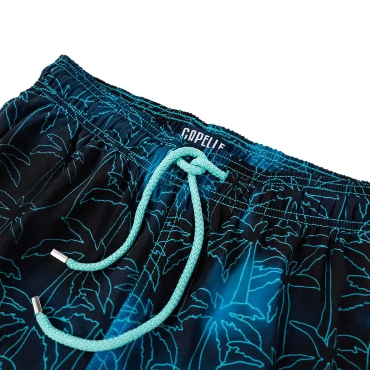 Foggy Palms Hybrid Short, Compression Lined Swim and Resort Trunk