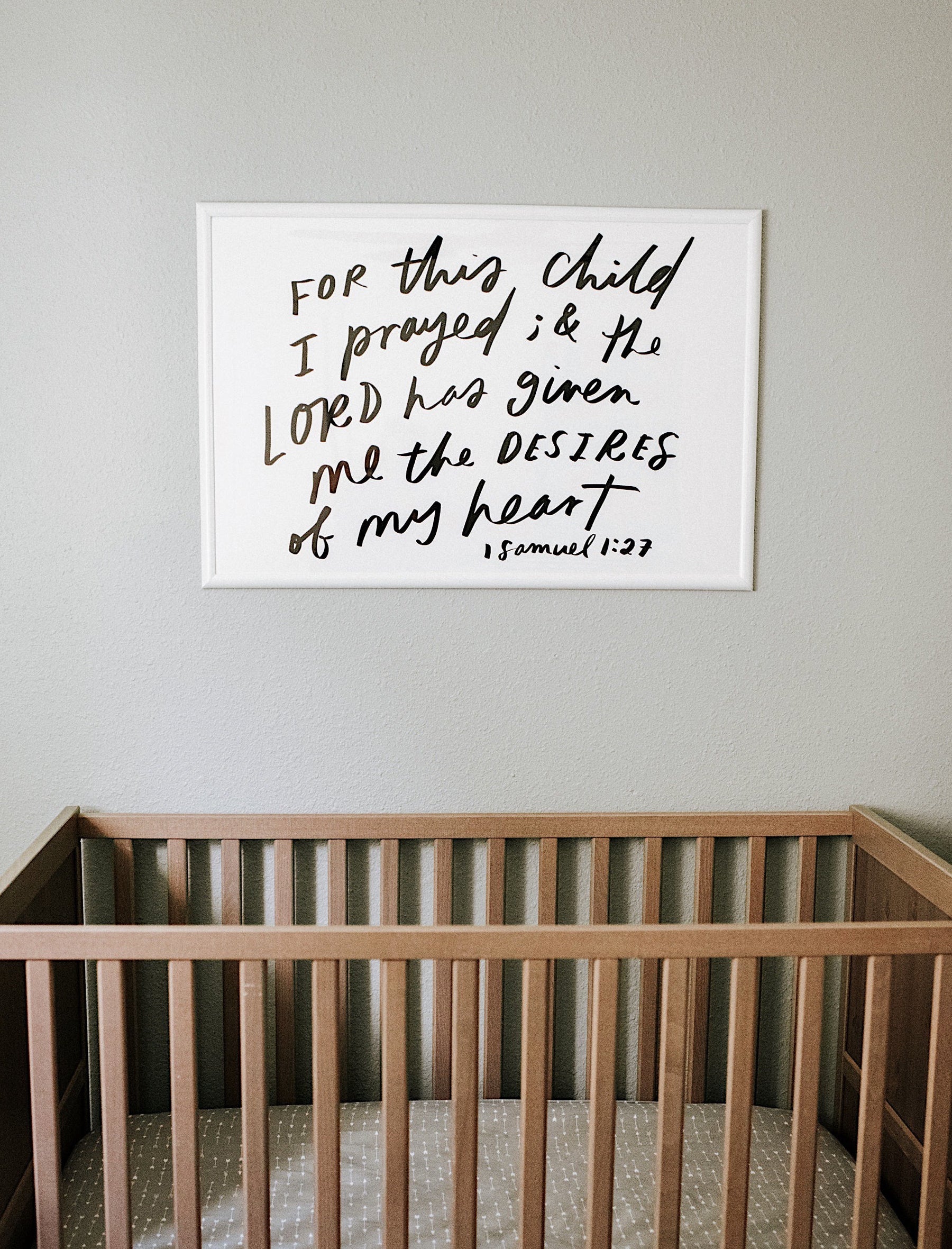 Poster: For this child I prayed