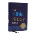 Nkjv, the Bible Study Bible, Hardcover, Comfort Print: A Study Guide for Every Chapter of the Bible - Hardcover