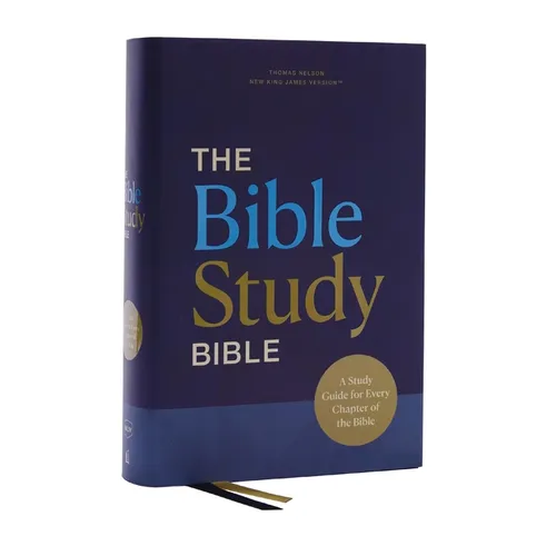 Nkjv, the Bible Study Bible, Hardcover, Comfort Print: A Study Guide for Every Chapter of the Bible - Hardcover