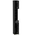 Freestanding Slim Bathroom Cabinet with Drawer and Adjustable Shelves