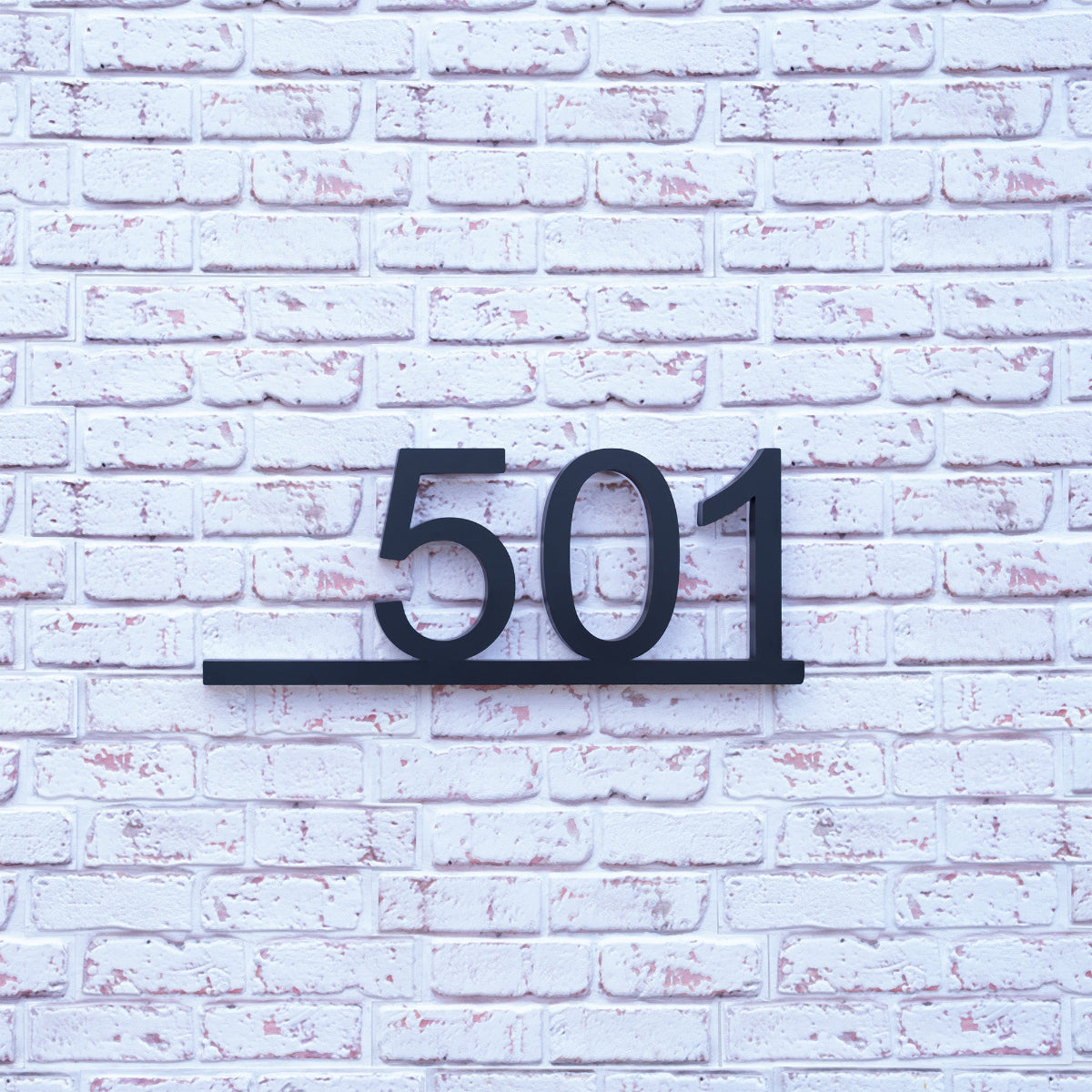 Backlit LED House Numbers with Underline – Modern Illuminated Address Numbers