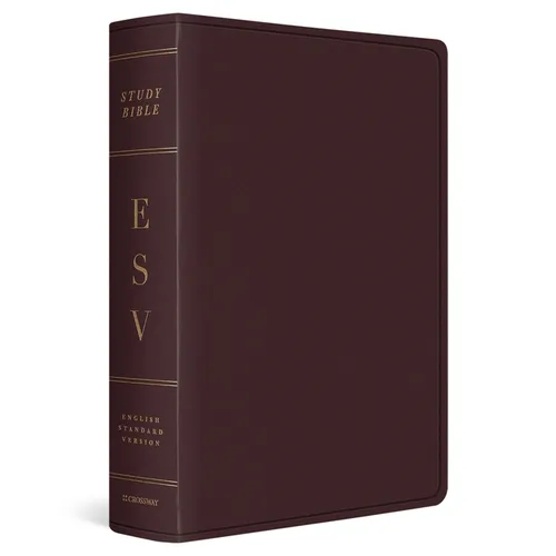 ESV Study Bible, Large Print (Bonded Leather, Burgundy) - Bonded Leather