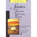Studies in Ancient Yahwistic Poetry - Paperback