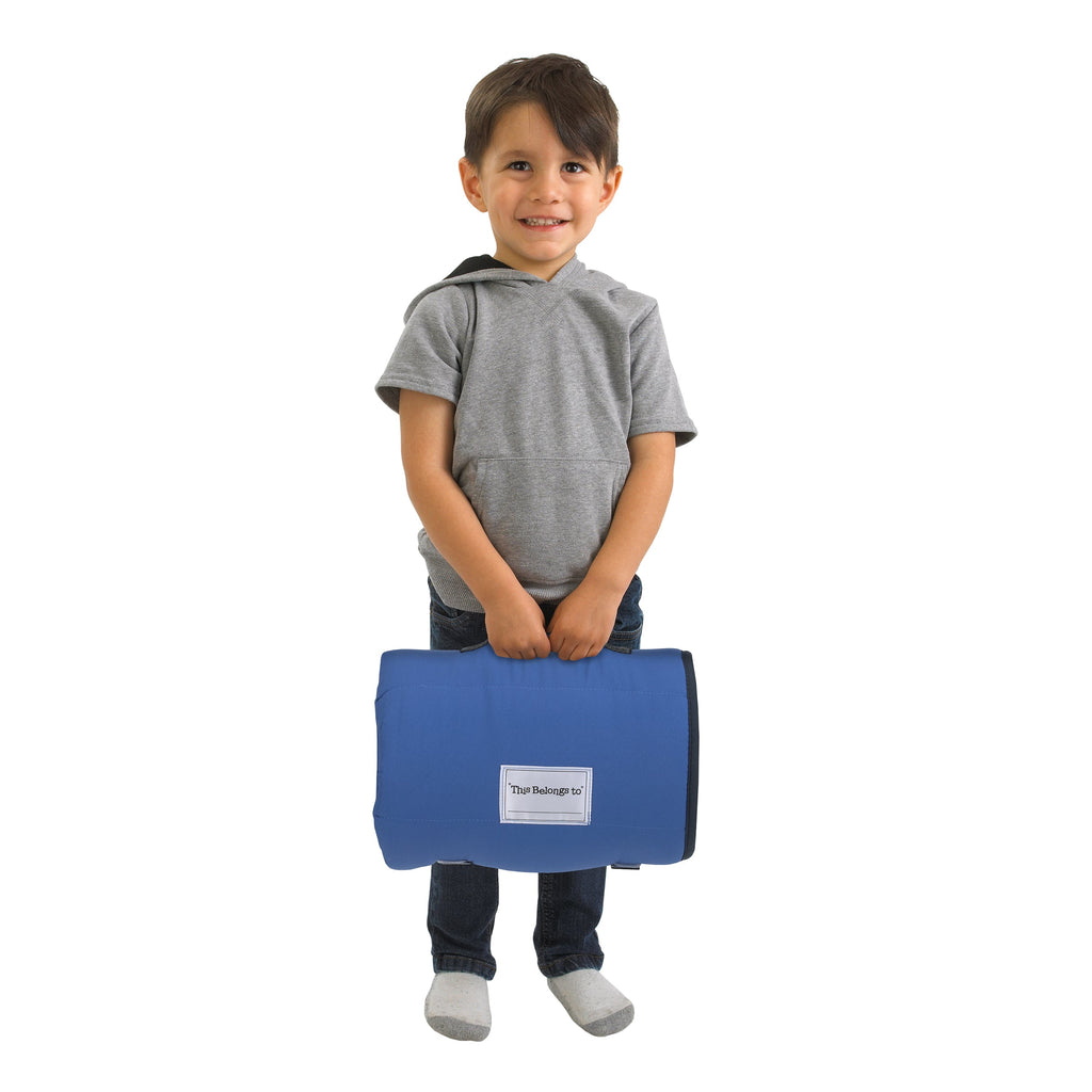 The Child Cutest in the Galaxy Blue, Green and Gray Grogu, Hover Pod, and Stars Toddler Nap Mat