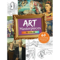 Art Masterpieces to Color: 60 Great Paintings from Botticelli to Picasso - Paperback