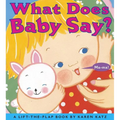 What Does Baby Say?: A Lift-The-Flap Book - Board Book