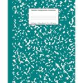 Marble Composition Notebook College Ruled: Teal Marble Notebooks, School Supplies, Notebooks for School - Paperback