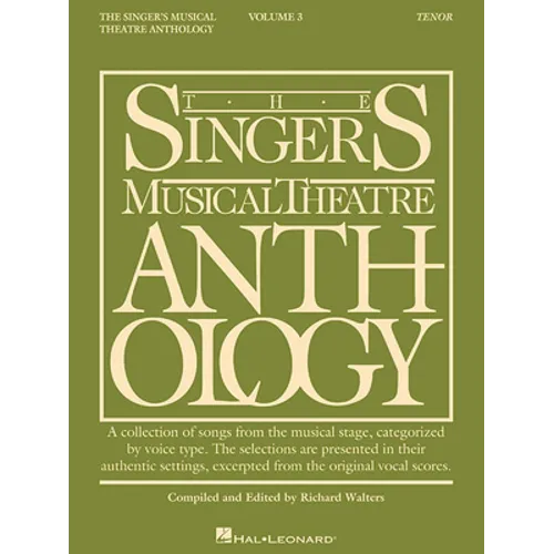 The Singer's Musical Theatre Anthology - Volume 3 Tenor Book - Paperback