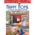 Creative Haven Happy Home: A Hygge Coloring Book - Paperback