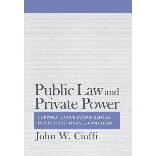 Public Law and Private Power - Hardcover
